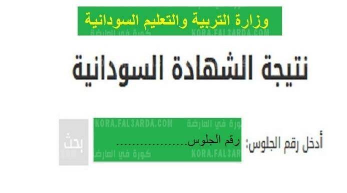معرفة نتيجة الشهادة السودانية بإدخال رقم الجلوس 2021
