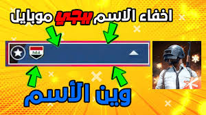 ازاي اخفي اسمي في ببجي